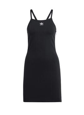 Kleid Adidas Mini 3 Streifen Schwarz für Damen