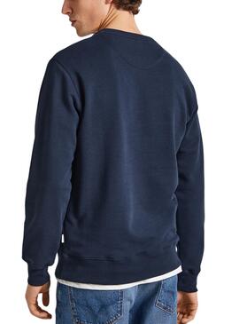 Sweatshirt Pepe Jeans Ruwan Marineblau für Herren