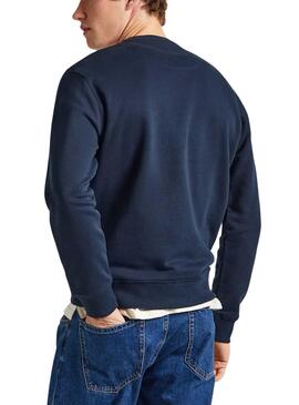 Sweatshirt Pepe Jeans Joe Crew Marineblau für Herren.