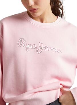 Sweatshirt Pepe Jeans Wolle Rosa für Damen