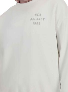 Sweatshirt New Balance Iconic Weiß für Damen