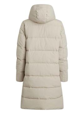 Jacke Calvin Klein Feders Kapuze Beige Damen