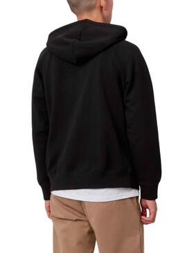 Sweatshirt Carhartt Hooded Chase Schwarz für Herren