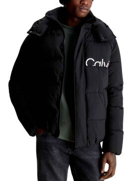 Jacke Calvin Klein Essentials Logo Schwarz Herren