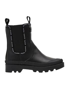 Stiefeletten Pepe Jeans Gum Chealse für Damen Schwarzs