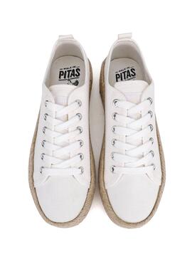 Sneaker Walkin Pitas Tina Weiß für Damen