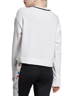 Sweatshirt Adidas Cropped Weiß Damen