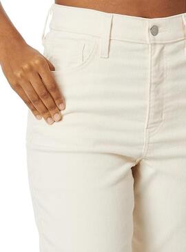 Hose Jeans Levis High Taille Mom Beige Damen