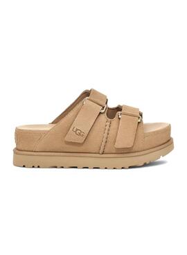 Sandalen UGG Goldenstar Wildleder Camel für Damen