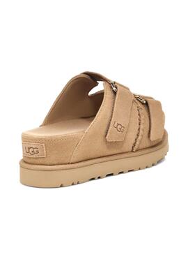 Sandalen UGG Goldenstar Wildleder Camel für Damen