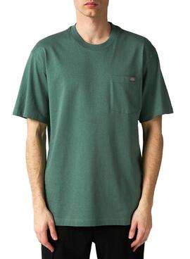 T-Shirt Dickies Luray Pocket Grün für Männer.