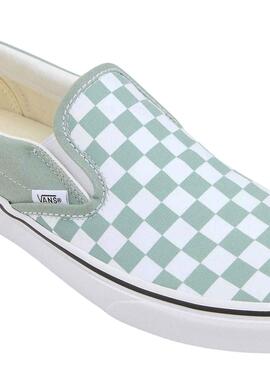Sneakers Slip-On Checkerboard Blaue Vans für Frauen