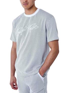 T-shirt Project x Paris Stripes Grau und Weiß Für Männer