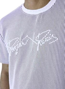 T-shirt Project x Paris Stripes Grau und Weiß Für Männer