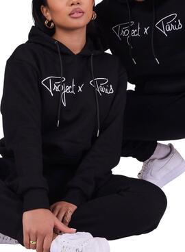 Hoodie Project x Paris Embroidery Black