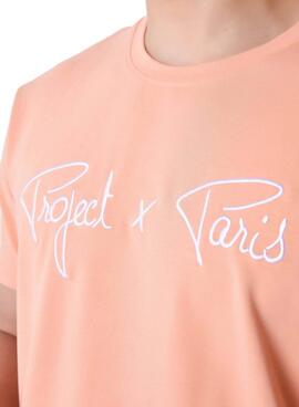 T-Shirt Project x Paris Embroidery Coral für Männer