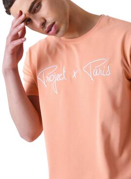 T-Shirt Project x Paris Embroidery Coral für Männer