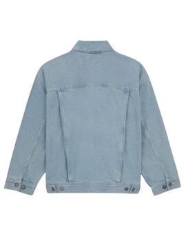 Jacke Dickies Herndon Jacket Denim Blau für Frauen.