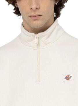 Sweatshirt Dickies Oakport Quarter Zip Beige für Männer