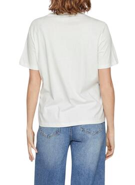 T-Shirt Vila Sybil Hope Weiß für Damen
