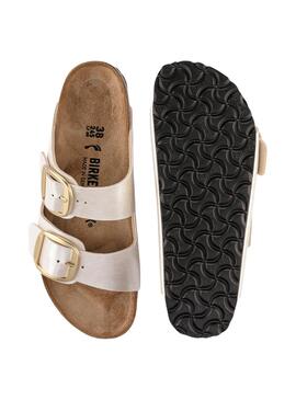 Sandalen Birkenstock Big Buckle Perlmutt für Damen.