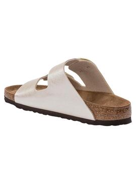 Sandalen Birkenstock Big Buckle Perlmutt für Damen.