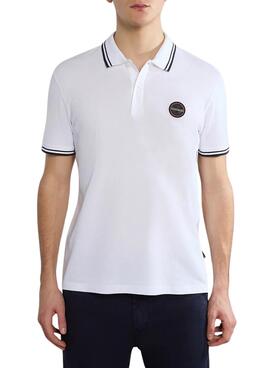 Poloshirt Napapijri E-Macas Weiß für Herren