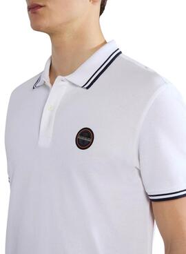 Poloshirt Napapijri E-Macas Weiß für Herren