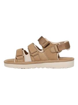 Sandalen Goldencoast Multistrap Beige für Damen