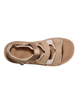 Sandalen Goldencoast Multistrap Beige für Damen