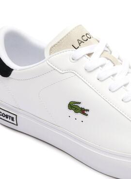 Turnschuhe Lacoste Powercourt Weißes Leder für Männer