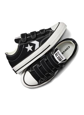 Kinder Turnschuhe Modell Star Player Easy-On Schwarz