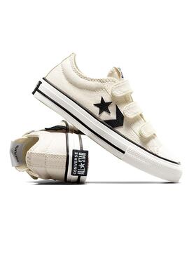 Sneakers Star Player Easy-On Beige für Kinder