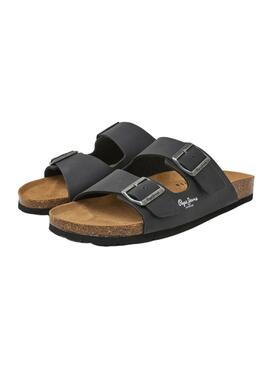 Sandalen Pepe Jeans Kansas Schwarz für Herren.