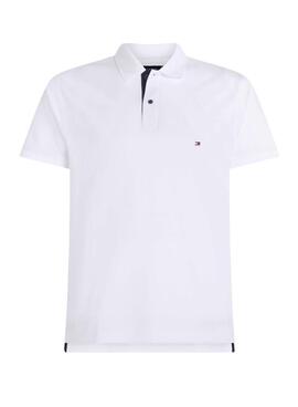 Polo Tommy Hilfiger Monotype Placket Weiß für Herren