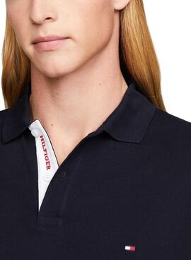 Polo Tommy Hilfiger Monotype Marine für Herren