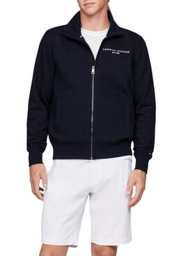 Pullover Tommy Hilfiger Reißverschluss Marineblau für Herren