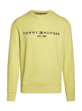 Sweatshirt Tommy Hilfiger Logo Gelb für Herren