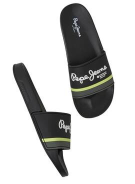 Pepe Jeans Portobello Schwarz Herren Flip-Flops