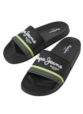 Pepe Jeans Portobello Schwarz Herren Flip-Flops