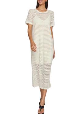 Kleid Vila Adella Beige für Damen