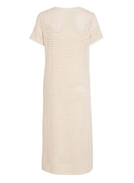 Kleid Vila Adella Beige für Damen