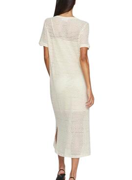 Kleid Vila Adella Beige für Damen