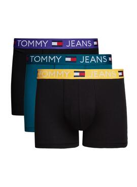 Pack 3 Tommy Jeans Trunk Diff Multi Boxer Shorts für Herren