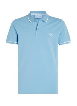Polo Calvin Klein Jeans Tipping Slim Blau für Herren