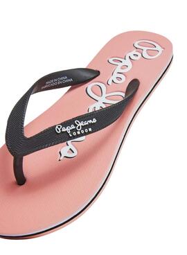 Sandalen Pepe Jeans Bay Beach Brand Rosa für Damen
