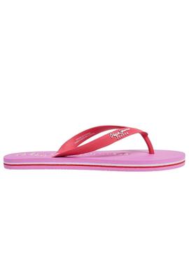 Sandalen Pepe Jeans Bay Beach Brand Rosa für Damen.