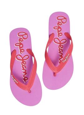 Sandalen Pepe Jeans Bay Beach Brand Rosa für Damen.