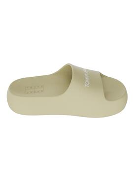 Sandalen Tommy Jeans Chunky Flatform Gelb für Damen