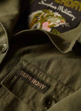 Jacke Superdry Embillished Military Grün Damen